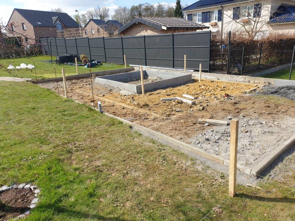 Dalle en béton sur plusieurs niveaux